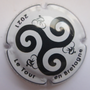 Marque : POILVERT-JACQUES N° Lambert : 7a Couleur : Fond blanc, contour vert Description : TDF 2021 le Tour en  Bretagne - 3 cyclistes - nom de la marque Emplacement :