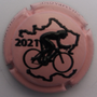 Marque : GENERIQUE N° Lambert : A50b Couleur : Fond rose Description : cycliste  TDF 2021  - nom de la marque Emplacement :