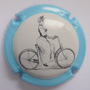 Marque : COLLIN Jean N° Lambert : 27e Couleur : Fond blanc, contour bleu ciel Description : Bicyclette de sécurité - nom de la marque Emplacement :