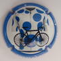 Marque : DEHU Louis N° Lambert : A71b Couleur : Polychrome - contour bleu Description : Vuelta 2024 - maillot à pois - nom de la marque Emplacement : 