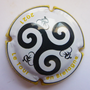 Marque : POILVERT-JACQUES N° Lambert : 7c Couleur : Fond blanc, contour blanc à pois rouge Description : TDF 2021 lTour en  Bretagne - 3 cyclistes - nom de la marque Emplacement :