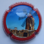 Marque : PICARD Jean-Pierre N° Lambert : 14c Couleur : Polychrome, contour rouge Description : Moulin - nom de la marque  Emplacement : 