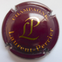 Marque : LAURENT - PERRIER  N° Lambert : 47aa Couleur : Bordeaux et or Description : Lettres LP sans écusson  Emplacement : 