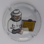 Marque : PIOT Thomas N° Lambert : 8f Couleur : Polychrome, contour blanc Description : L'apiculteur - nom de la marque Emplacement : 