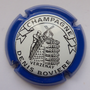 Marque : BOVIERE Denis N° Lambert : 12 Couleur : Contour bleu Description : Remuage - moulin à vent - nom de la marque  Emplacement : 