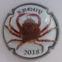 Marque : STRAUSS - GEORGETON N° Lambert : 22a Couleur : Polychrome, contour noir,  Description : Etrille - Erquy 2018 - nom de la marque sur le pourtour Emplacement : 