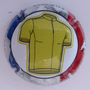 Marque : ORBAN Olivier N° Lambert : A6 Couleur : Polychrome, contour bleu, blanc, rouge Description : Tour de France 2025 - maillot jaune  - nom de la marque Emplacement :