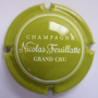 Marque : FEUILLATTE Nicolas N° Lambert : 42 Couleur : Vert pomme Description : Cuvée Grand Cru - nom de la marque  Emplacement : 