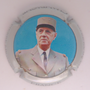 Marque : MIGNON Pierre N° Lambert : 134c Couleur : Contour gris Description : Général de Gaulle - nom de la marque    Emplacement : 