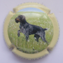 Marque : ORBAN Olivier N° Lambert : 27g Couleur : Polychrome, contour crème Description : Chien - nom de la marque   Emplacement :