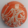 Marque : TAITTINGER N° Lambert : 114f Couleur : Orange et blanc - Les Folies Description : Cavalier  Emplacement : 
