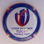 Marque : BRUNEAUX Jean N° Lambert : 3a Couleur : Fond blanc, contour rouge Description : Coupe du monde de rugby 2023 - nom de la marque Emplacement : 