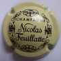 Marque : FEUILLATTE Nicolas N° Lambert : 9 foncé Couleur : Crème et noir Description : CHAMPAGNE et nom du producteur Emplacement : 052-05-04