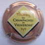Marque : GENERIQUE  N° Lambert : 665k Couleur : rosé - entrefilet crème Description : Les champagnes de vignerons  Ref perso : 