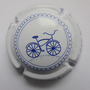 Marque : AUBRY Jean N° Lambert : 23j Couleur : Bleu, fond blanc Description : Bicyclette - nom de la marque Emplacement : 