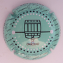 Marque : BRUNEAUX Jean N° Lambert : 1c Couleur : Vert et noir Description : Pressoir - nom de la marque Emplacement : 