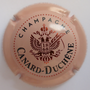 Marque : CANARD - DUCHENE N° Lambert : 79b Couleur :Rosé et noir Description : Cuvée Charles VII - Armoiries - Nom de la marque  Emplacement : 