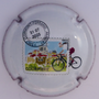 Marque : LIEBART Eric N° Lambert : A2c Couleur : Polychrome, fond blanc  Description : TDF femmes 2025  étape 4 Clermont-Ferrand Ambert - nom de la marque Emplacement : 