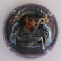 Marque : VEZIEN Marcel N° Lambert : A45 Couleur : Polychrome, contour mauve Description : Cycliste - TDF féminin 2025 - nom de la marque  Emplacement :