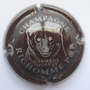 Marque : RICHOMME P & F N° Lambert : 11 Couleur : Marron et argent Description : Tête d'ours et nom de la marque  Emplacement : 