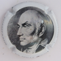 Marque : DEMILLY Albert  N° Lambert : 39b Couleur : Fond gris, contour blanc Description : Nicolas Appert 1749-1841 - Académie Culminaire - nom de la marque  Emplacement : 