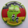 Marque : ALICE Marie (veuve) N° Lambert : 9e Couleur : Polychrome, contour vert  Description : Franfurt City Loop - nom de la marque  Emplacement : 
