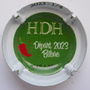 Marque : DAVID - HEUCQ Henri N° Lambert : 187 verso Couleur : Polychrome, contour blanc Description : TDF 2023 - départ Bilbao - nom de la marque Emplacement : 