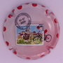 Marque : LIEBART Eric N° Lambert : A2b Couleur : Polychrome, fond blanc à pois rouge Description : TDF femmes 2025  étape 4 Clermont-Ferrand Ambert - nom de la marque Emplacement : 