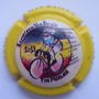 Marque : VAUTRAIN Marcel N° Lambert : 206a Couleur : Polychrome, contour jaune Description : Tim Merlier champion de Belgique 2019- nom de la marque  Emplacement : 