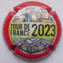 Marque : ROUYER Philippe N° Lambert : 196b Couleur : Polychrome, contour rouge Description : Tour de France 2023 - nom de la marque Emplacement : 