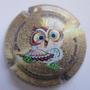 Marque : DECOTY N° Lambert : 43a Couleur : Polychrome, fond marron Description : Chouette - Nom de la marque Emplacement : 