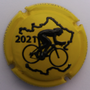 Marque : GENERIQUE N° Lambert : A50c Couleur : Fond jaune Description : cycliste  TDF 2021  - nom de la marque Emplacement :
