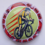 Marque : DUGNE Charles N° Lambert : A3a Couleur : Polychrome, contour mauve Description : Tour de Bretagne 2023 - nom de la marque  Emplacement : 