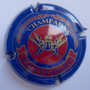 Marque : FALLET - DART N° Lambert : 6 Couleur : Fond bleu et rouge, écriture noire Description : Armoiries au-dessous du nom du producteur  Emplacement : 