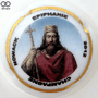 Marque : NOWACK N° Lambert : 52 Couleur : Polychrome, contour blanc Description : Clovis Ier le pieux - nom de la marque  Emplacement : 