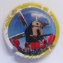 Marque : BOUVIER et fils N° Lambert : 18e Couleur : Polychrome, contour jaune et blanc Description : Moulin à vent - nom de la marque  Emplacement : 