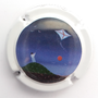 Marque : CASTELLANE (de) N° Lambert : 98g Couleur : Fond blanc, polychrome  Description : Homme et cerf-volant - nom de la marque  Emplacement : 