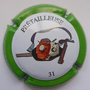 Marque : COURTY - LEROY N° Lambert : 12zd Couleur : Fond blanc, polychrome Description : 31 - prétailleuse - nom de la marque  Emplacement : 