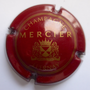 Marque : MERCIER N° Lambert : 26a Couleur : Bordeaux et or mat, bas de l'écusson droit Description : Blason couronné, soutenu par deux lions. Bas de l'écusson droit  Emplacement : 