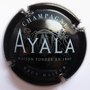 Marque : AYALA N° Lambert : 37 - fin Couleur : Noir, brut majeur. Verso noir Description : Blason et inscription AYALA   Emplacement : 