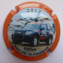 Marque : GAILLARD Jérôme N° Lambert : 16e Couleur : Polychrome, contour orange Description : Rallye Jean de la Fontaine 2017 - nom de la marque  Emplacement : 