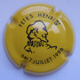Marque : AY CHAMPAGNE N° Lambert : 14b Couleur : Jaune et noir Description : 20 ans des fêtes Henri IV 6 et 7 juillet 1996 - nom de la marque  Emplacement : 