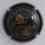 Marque : SOUSA (de) N° Lambert : 19 Couleur :  Noir et Or Description : Inscription De Souza stylisée Emplacement : 