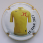 Marque : MONT HAUBAN (du) N° Lambert : A12c Couleur : Polychrome, fond blanc, contour jaune Description : TDF 2023 - maillot jaune - nom de la marque Emplacement : 