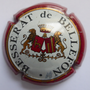 Marque : BESSERAT DE BELEFON N° Lambert : 10 Couleur : Contour bordeaux - 32mm Description : Armoiries  Emplacement : 010-05-03