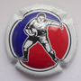 Marque : DUMONT Daniel N° Lambert : A1 Couleur : Polychrome, contour blanc Description : Joueur de rugby - nom de la marque Emplacement : 