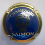 Marque : SALMON N° Lambert : 18j Couleur : Bleu Foncé métal, contour Or Description : Montgolfière et nom de la marque Emplacement : 