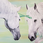 Einhörner - Format: 80cm x 120cm