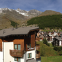 balkon met panorama uitzicht naar westen, appartement 8, Ferienhaus-Apartment Golf Saas-Fee