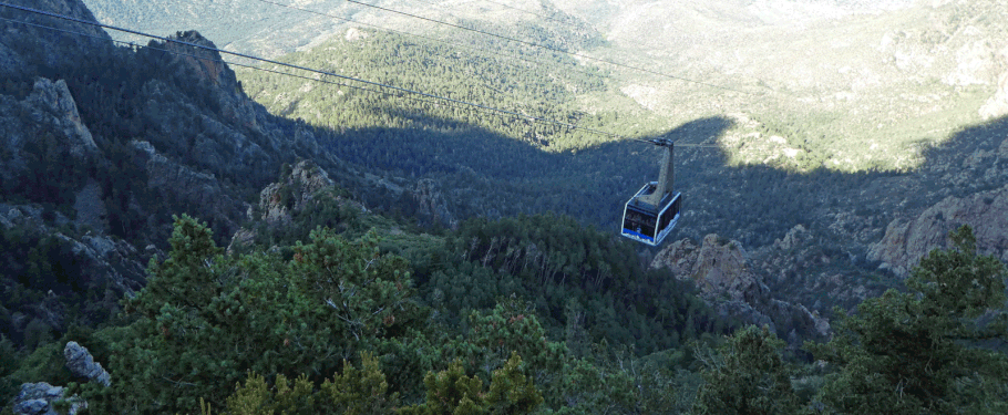 Sandia Peak Tram, Sandia Mountains, Cibola National Forest, New Mexico.